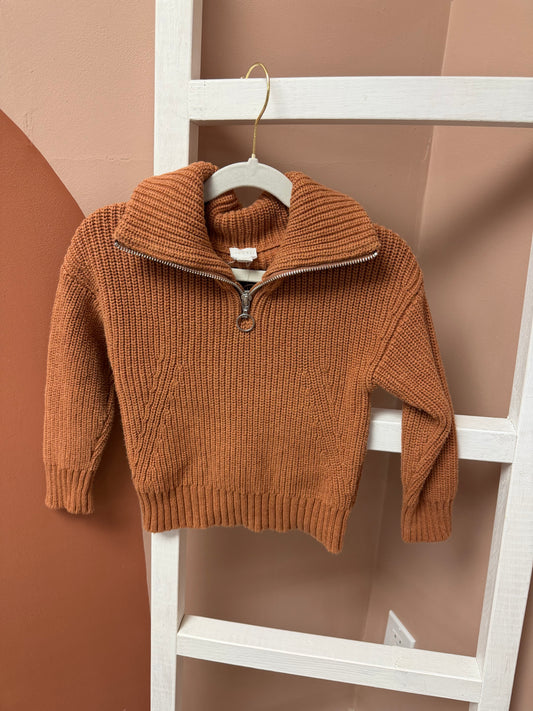 Jamie Kay Knit Quarter Zip - Size 3Yr