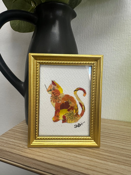 Floral Garden Art - Cat Magnet