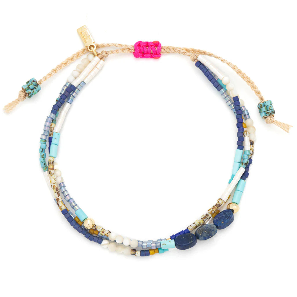 Truth Bracelet - Gold + Lapis