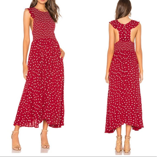 Free People Polka Dot Dress Sz XS
