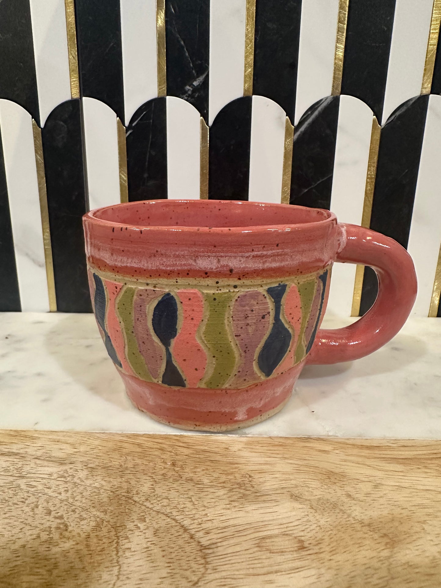 Pottery Abstract Mug