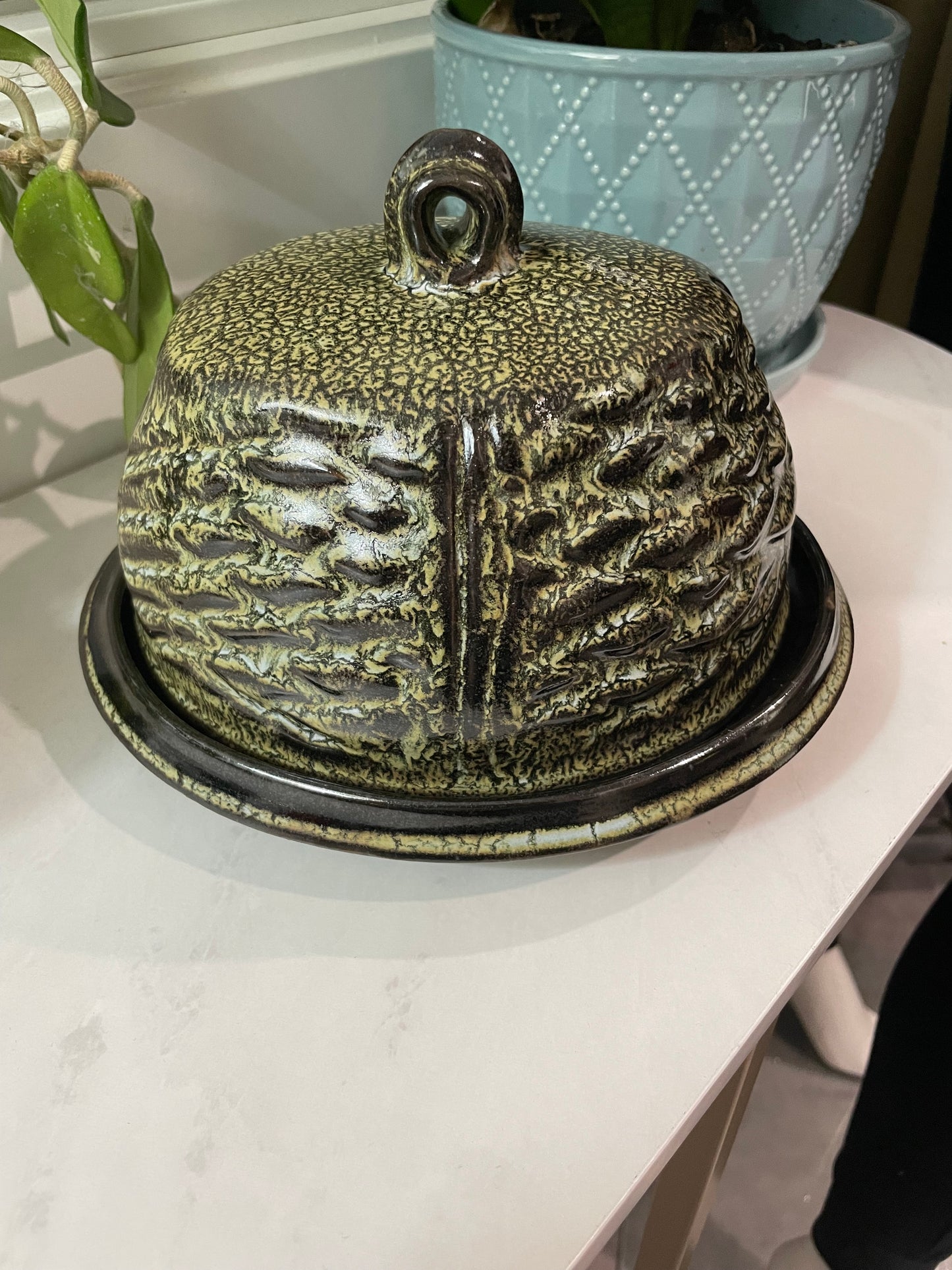 Pottery Cheese/Butter Dish