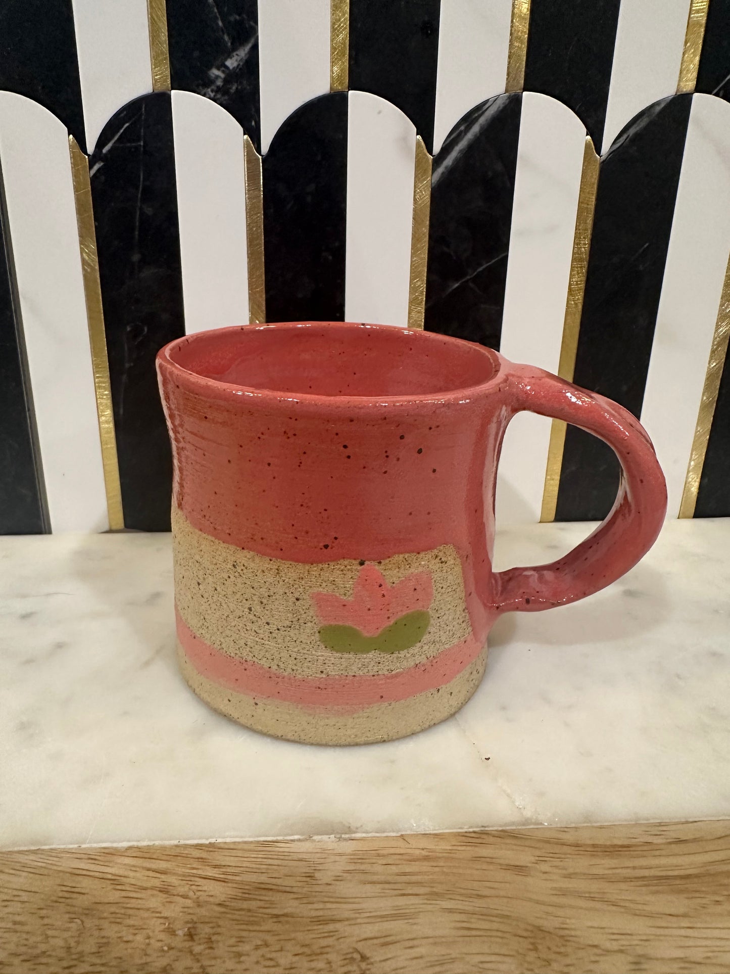 Pottery Tulip Mug