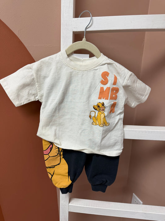 Zara Lion King 2pc Set 12/18m