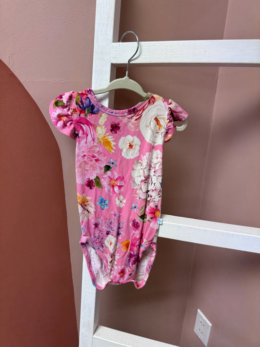 Posh Peanut Floral Onesie - Size 18/24 Months