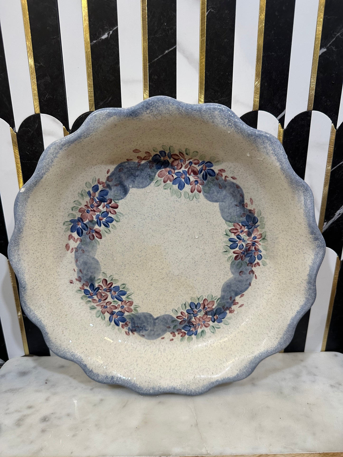 Vintage Pottery Pie Plate