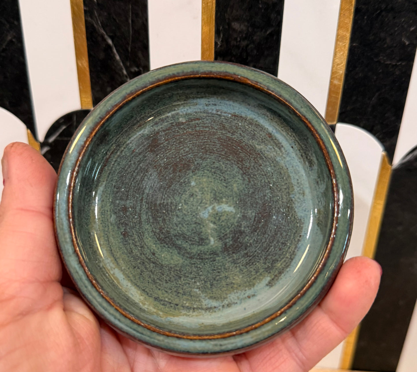 Pottery Trinket Dish-L by Merc