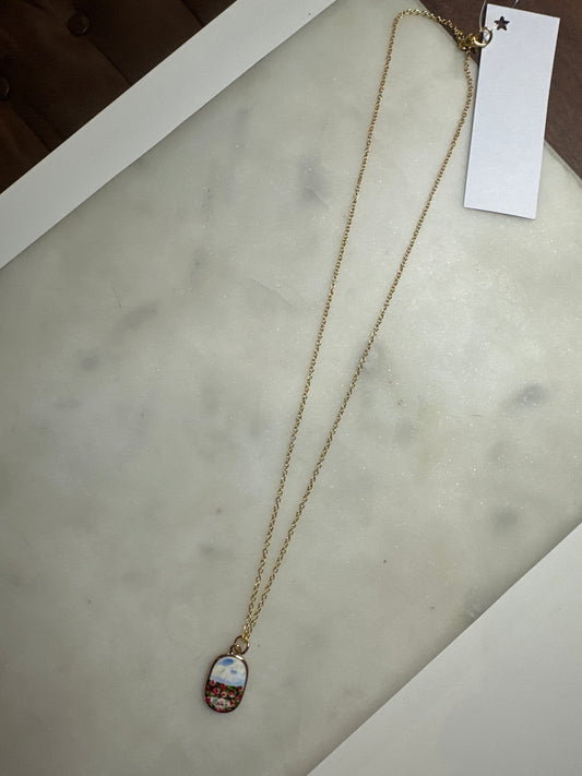 18” Necklace with Landscape