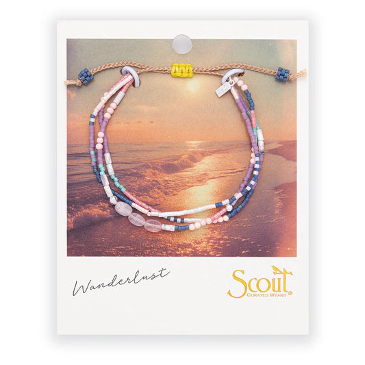 Heart Bracelet - Silver + Rose Quartz - Wanderlust