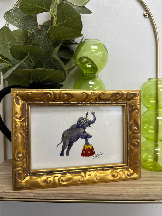 Floral Garden Art Circus Elephant