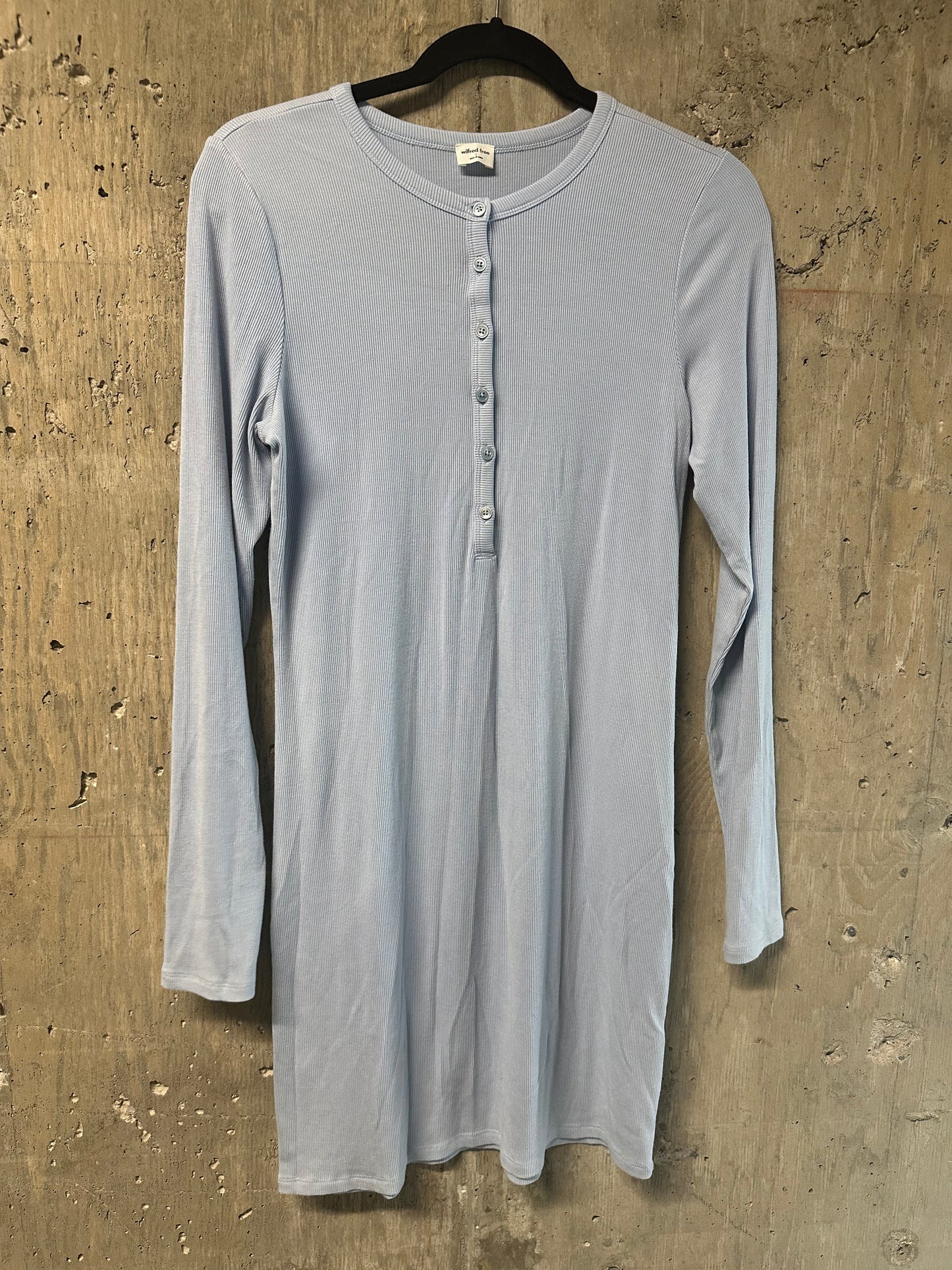 Aritzia/Wilfred Long Sleeve Ribbed Dress Sz L