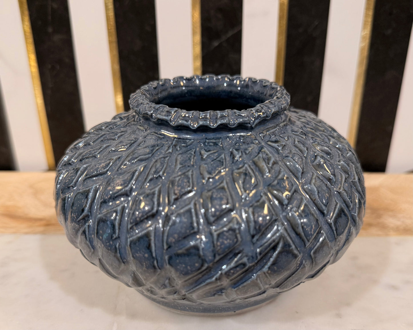 Pottery small vase