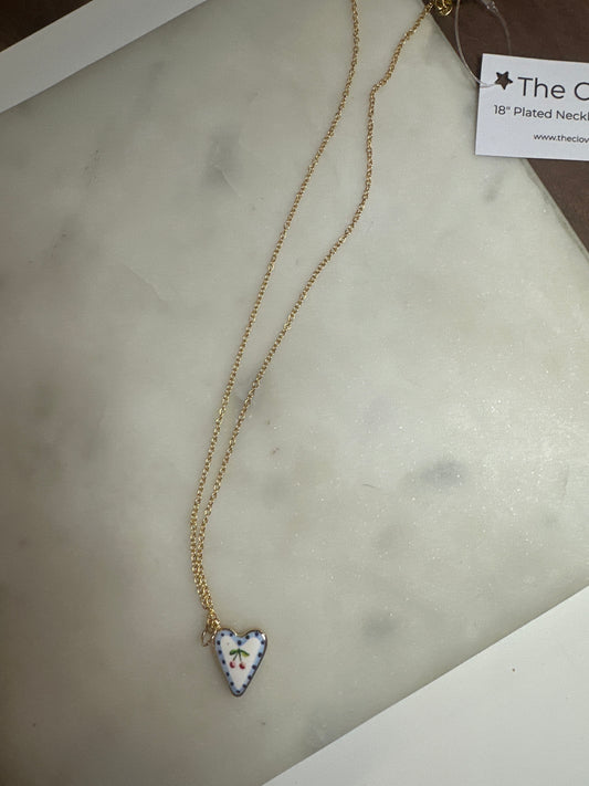 18” Necklace with Cherry Pendant