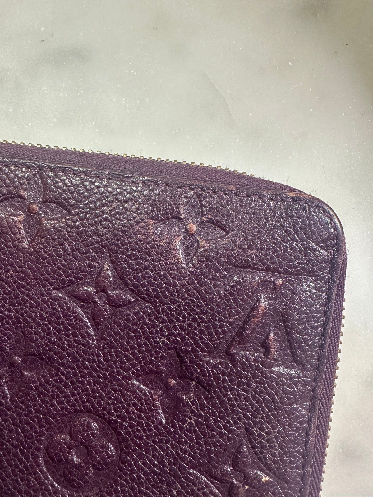 Louis Vuitton Monogram Empreinte Leather Aube Wallet