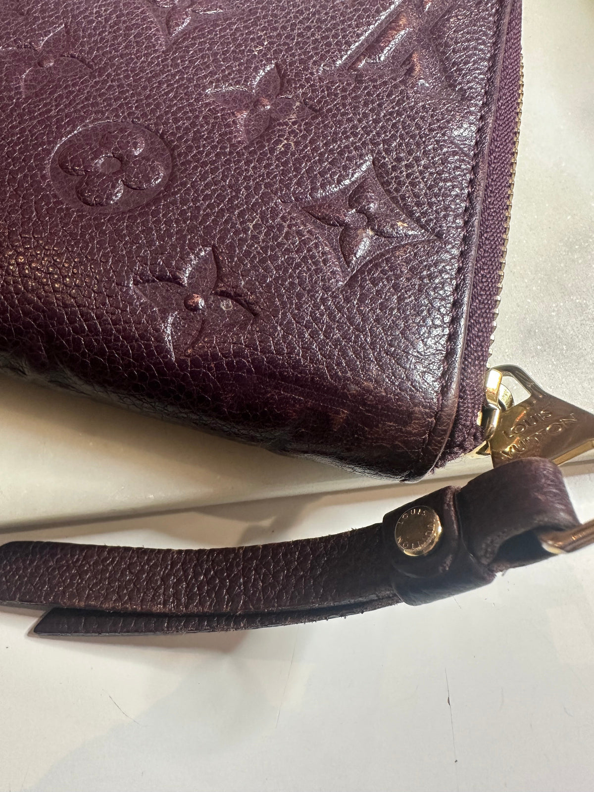 Louis Vuitton Monogram Empreinte Leather Aube Wallet