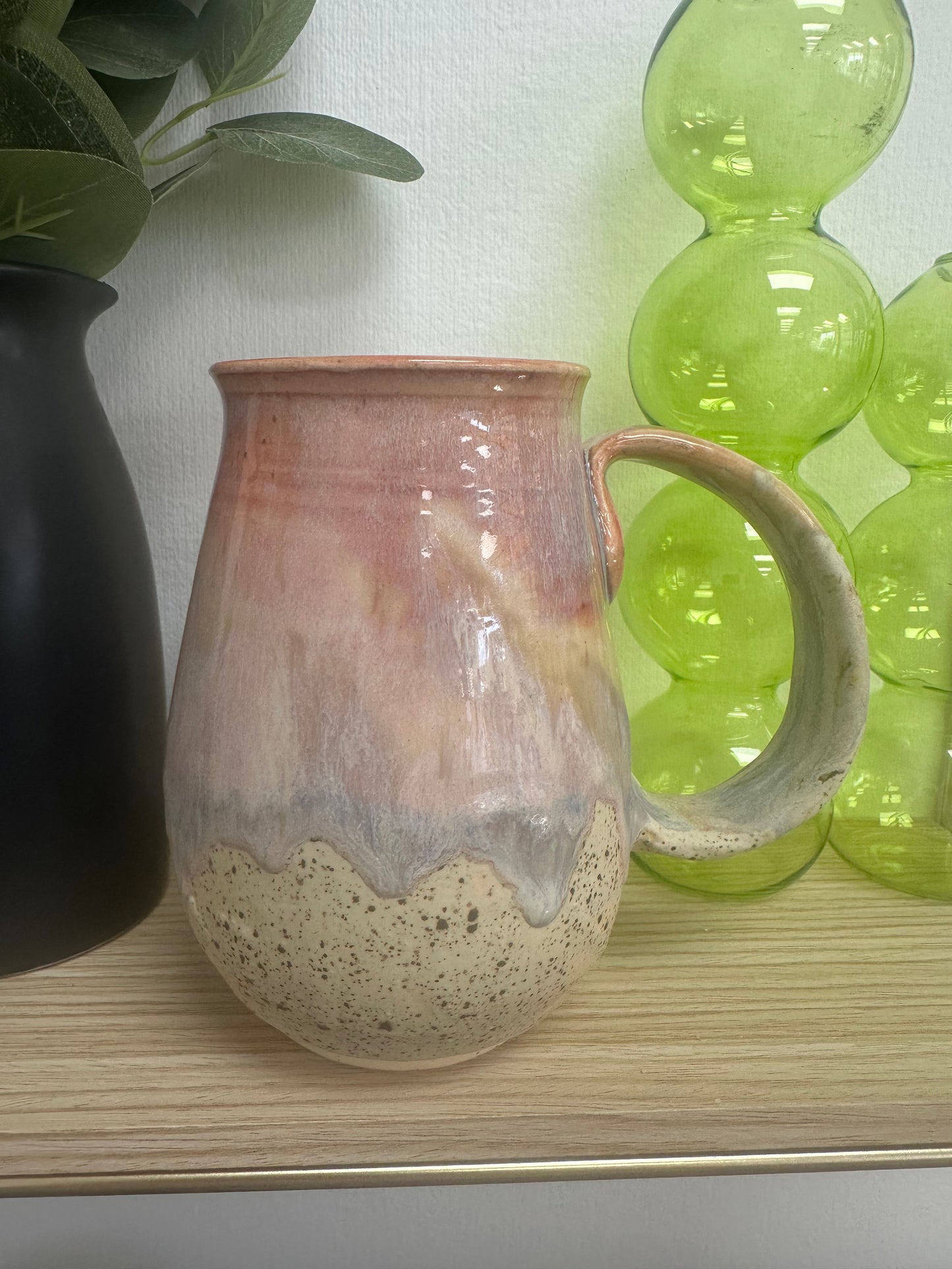 Fawn and Flora Drip Mug - Blush and Lavender
