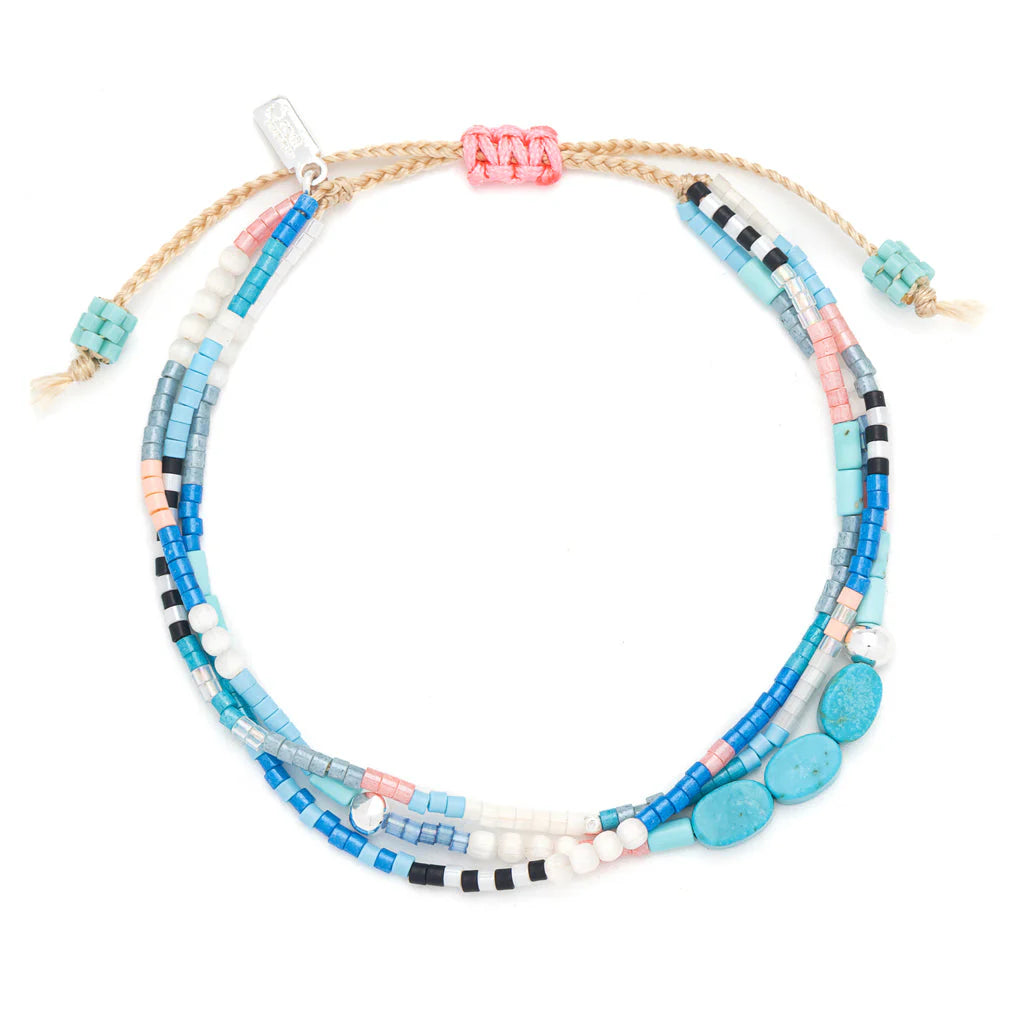 Sky Bracelet - Silver + Turquoise