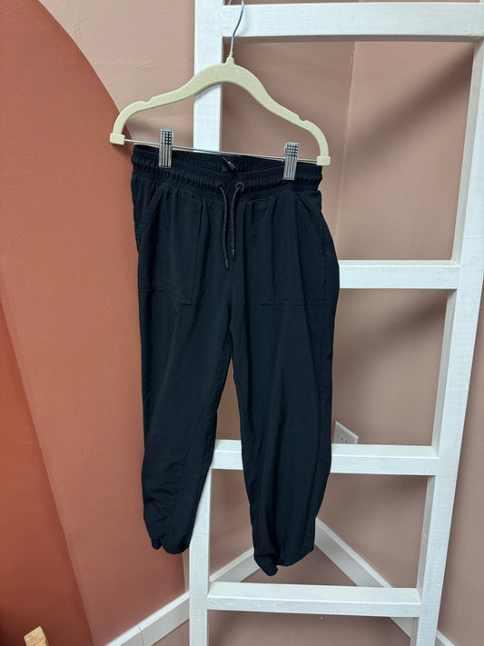 Athleta Girls Black Track Pant - Size 7Yr