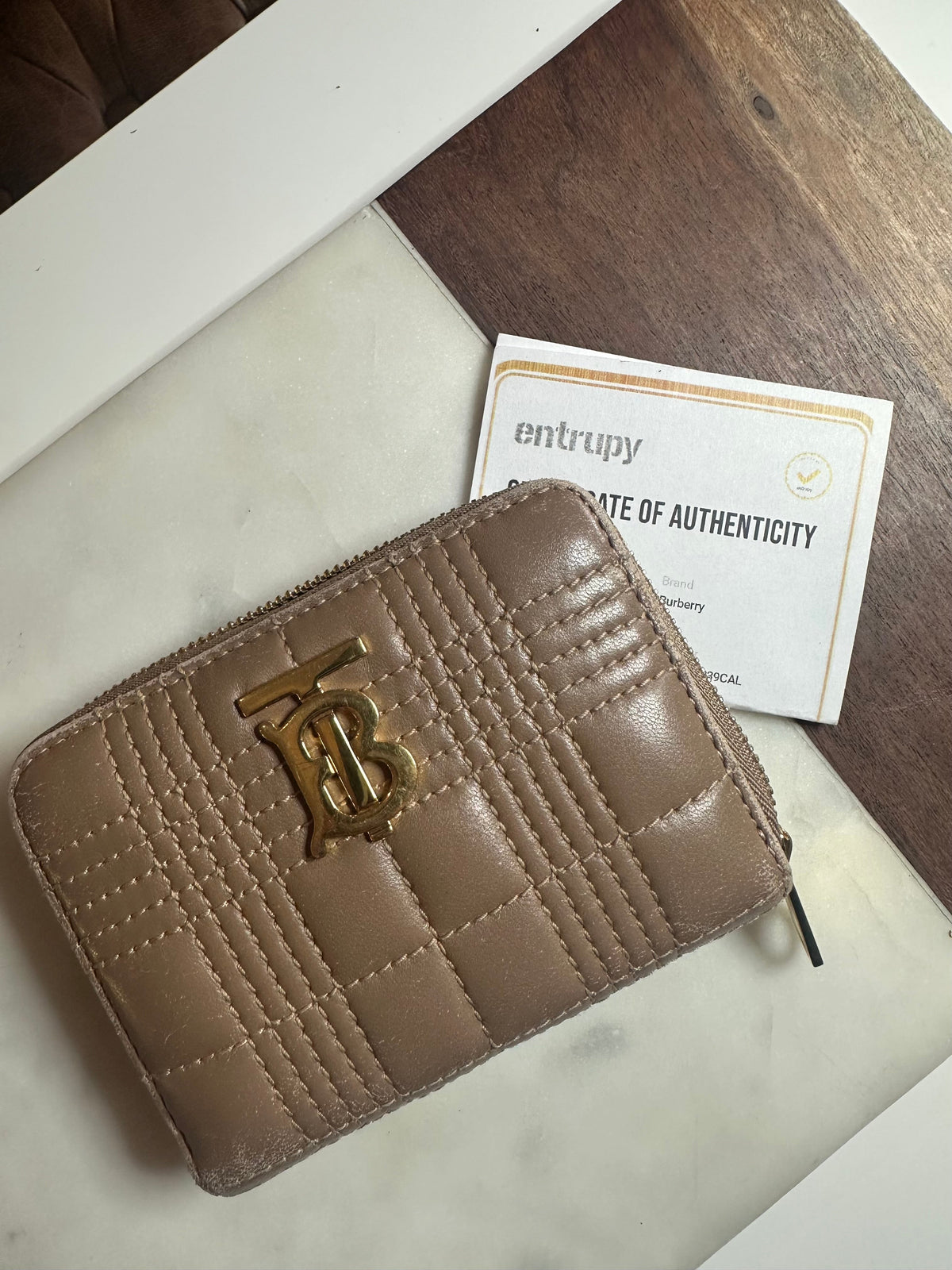 Burberry Lola Zip Around Wallet