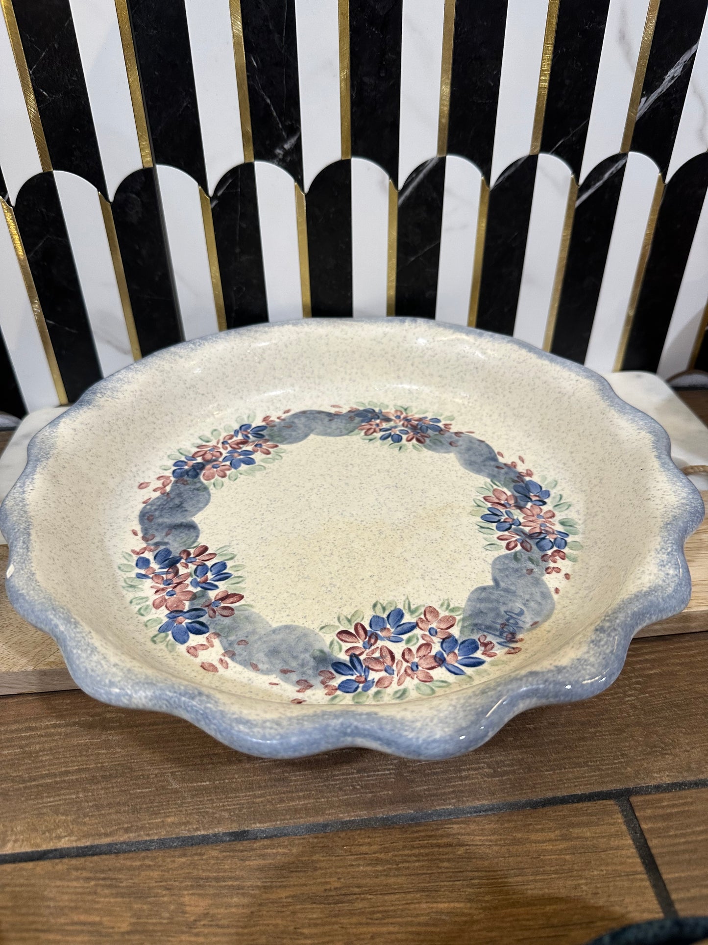 Vintage Pottery Pie Plate