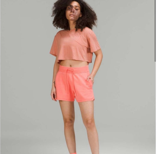 Lululemon Cotton Cashmere Knit High-Rise Shorts 4" Size 6