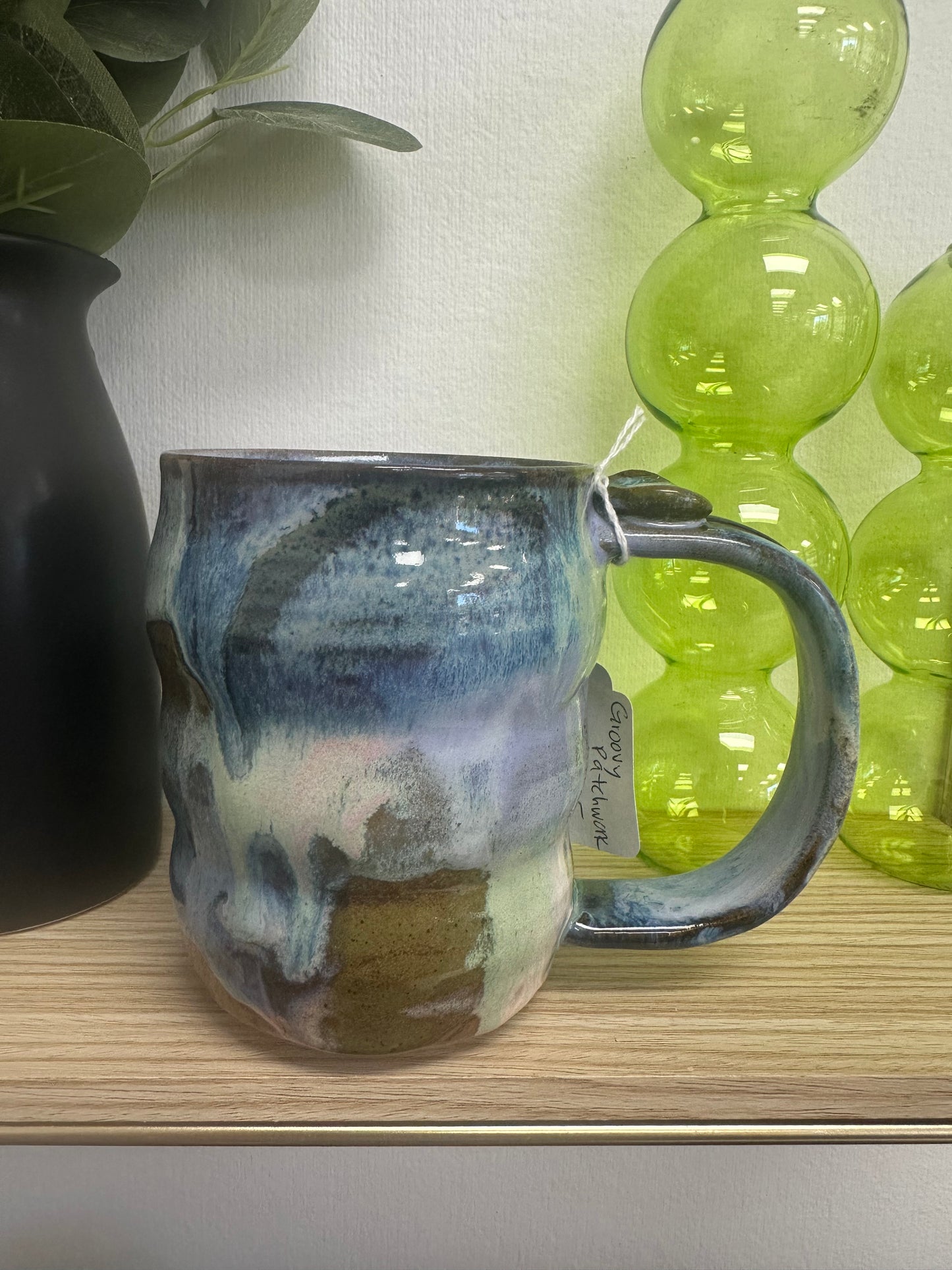 MERC Pottery Groovy Patchwork 12oz