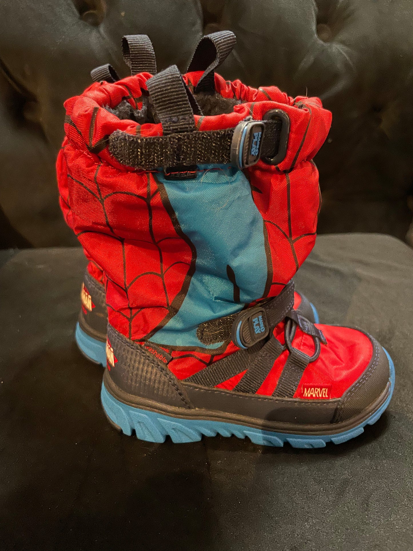 Stride Rite Spider Man Boots Sz 7