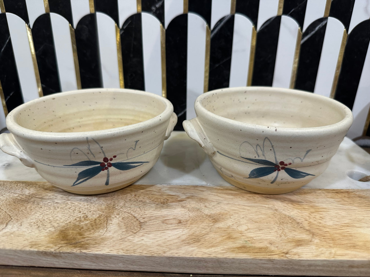 Set of 2 Pottery Bowls