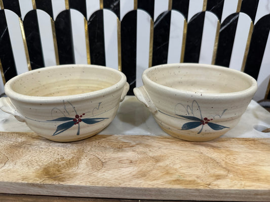 Set of 2 Pottery Bowls