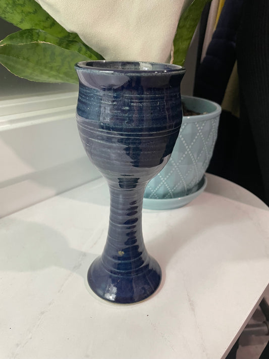 Pottery Goblet - Navy