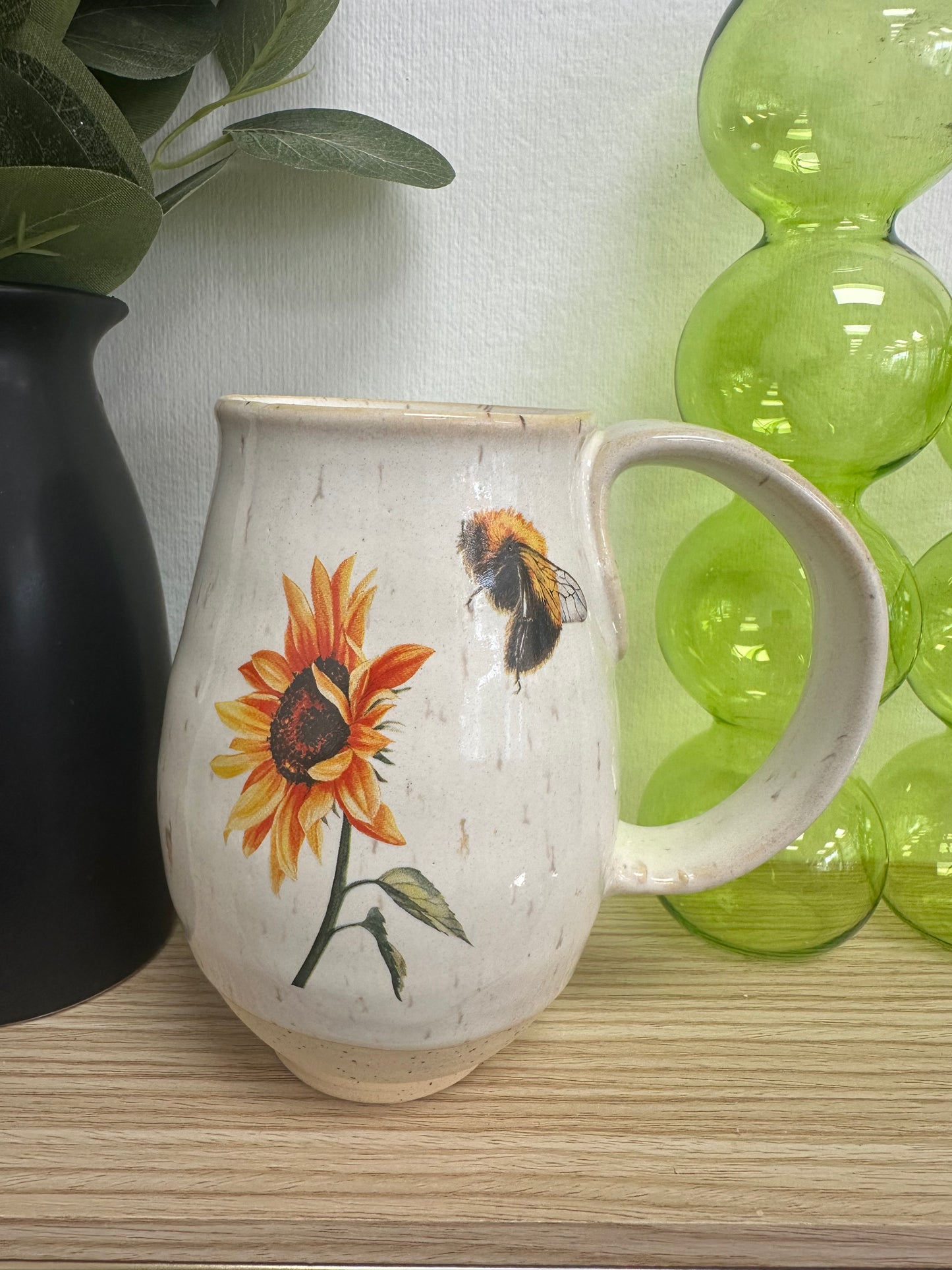Fawn and Flora Mug - Sunflower and Bee
