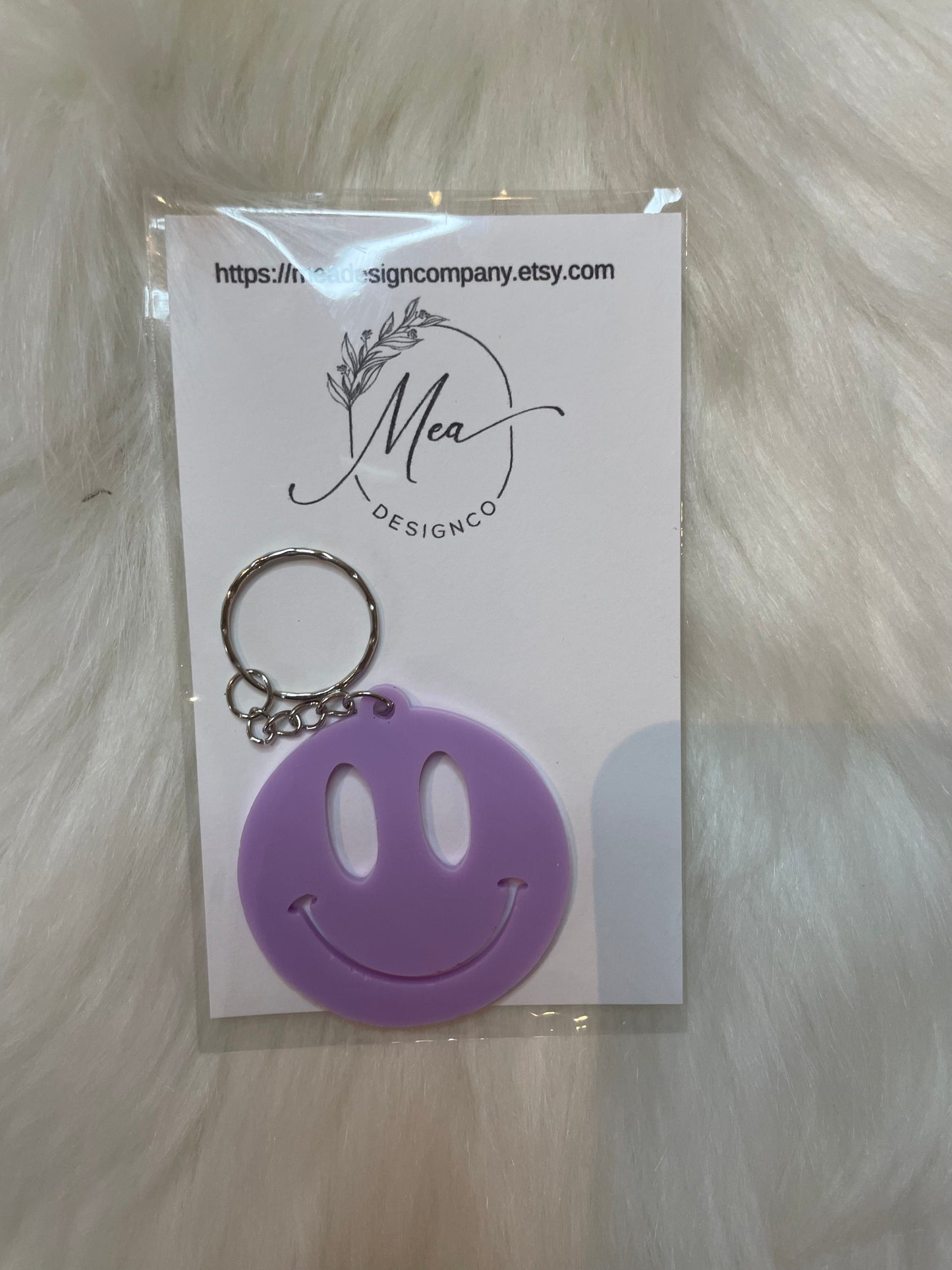 Smile Face Acrylic Keychain