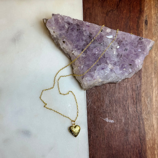 Heart Locket Necklace 18”