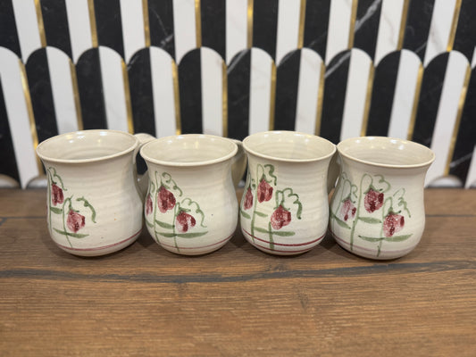 Set of 4 Pottery Mugs