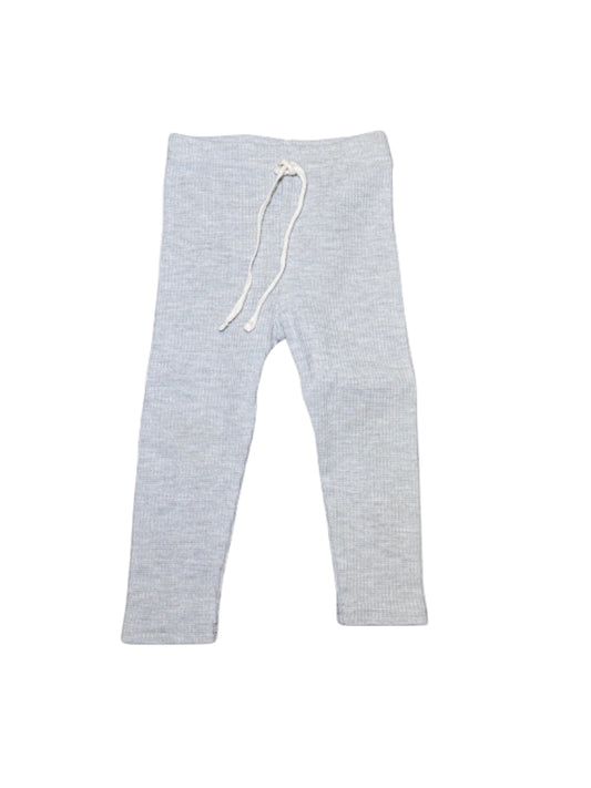 Karibou Ribbed Grey Leggings - 6/12 Month