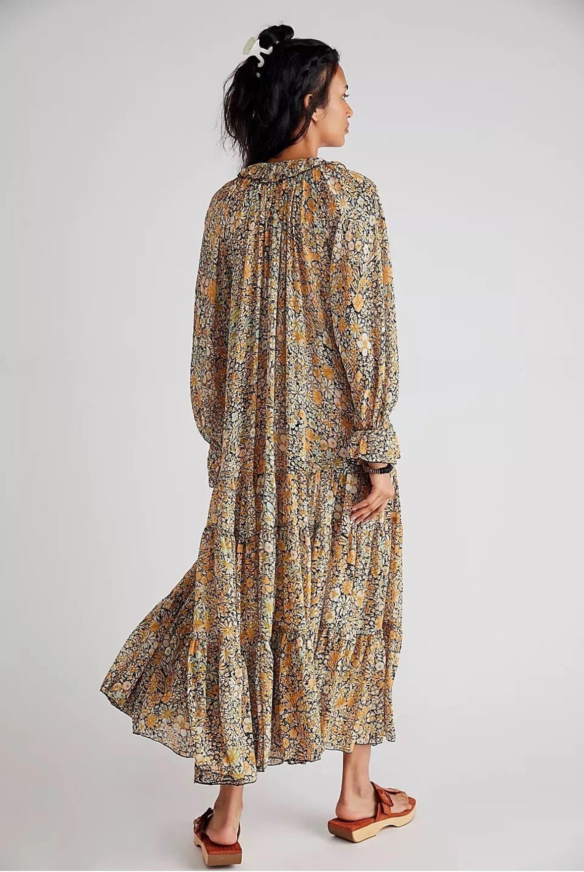 Free People Feelin’ Groovy Maxi Dress Size L NWT