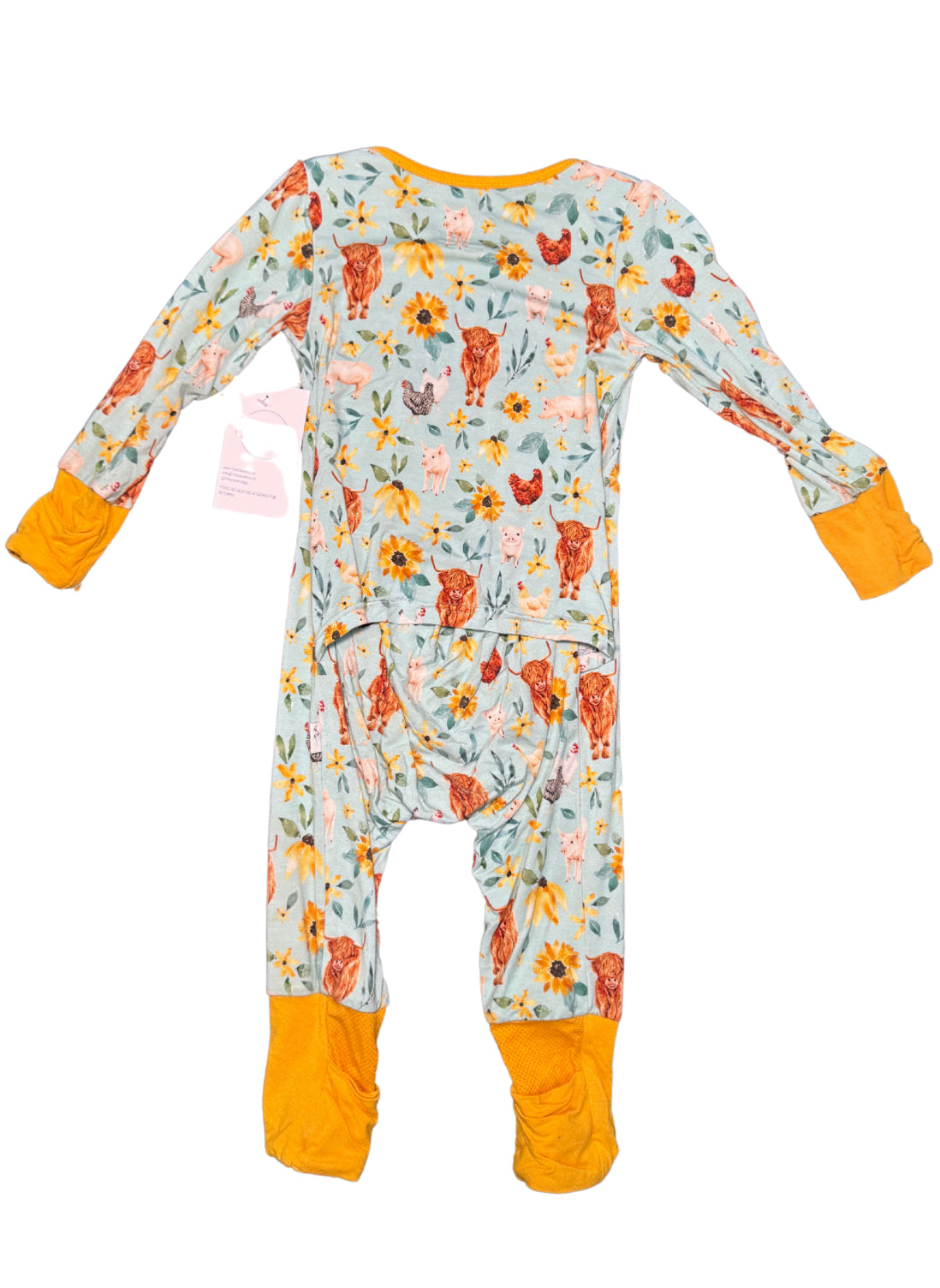 Poppy & Co Highland Cow Sleeper - Size 12/18 Month