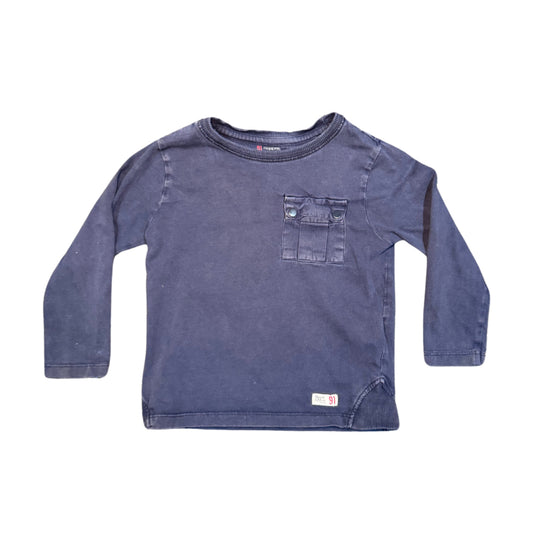 Noppies Navy Long Sleeve - Size 2T