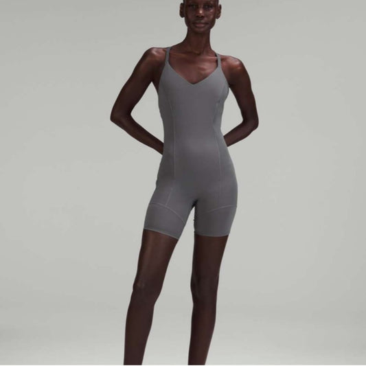 Lululemon lab Nulux and Mesh One-Piece 8" Anchor Sz 8