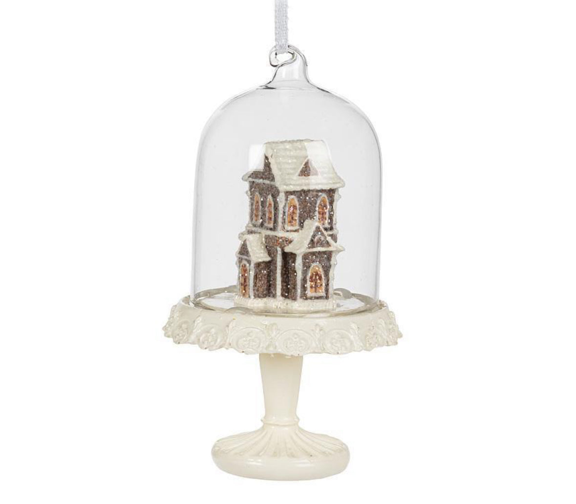 Gingerbread House Dome Ornaments - Assorted