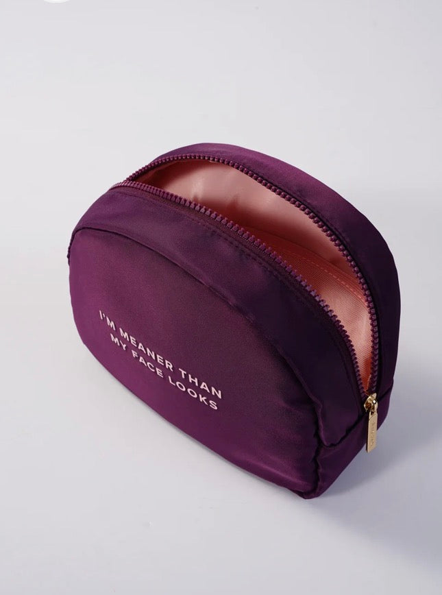 Meaner Than My Face Cosmetic Bag