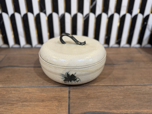 Pottery Serving Dish With Lid