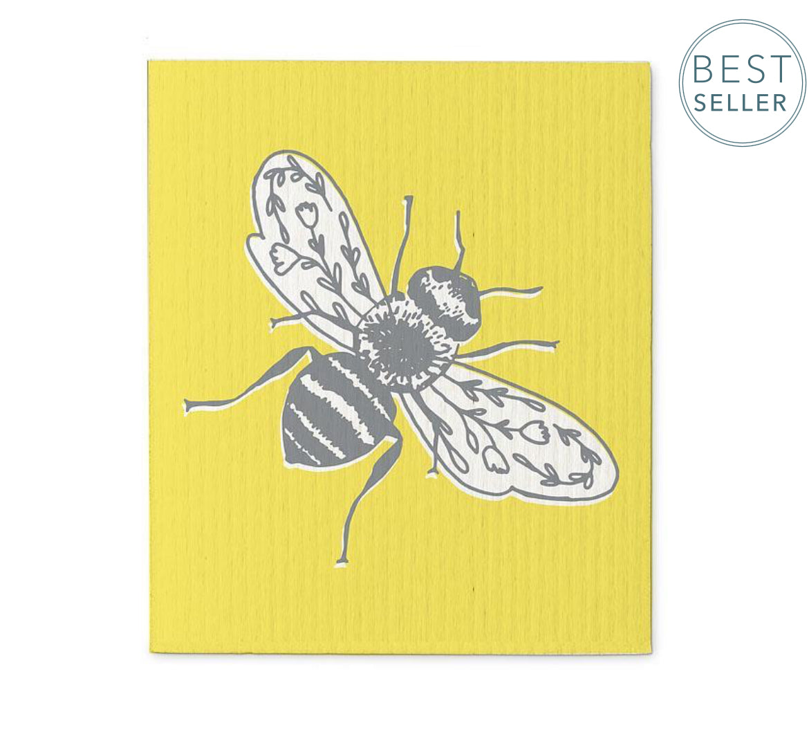 Bees Swedish Dishcloth