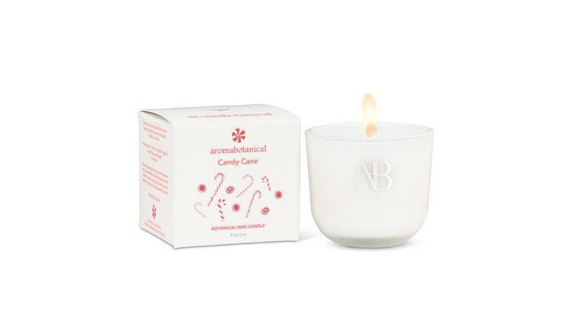 Candy Cane Mini Candle
