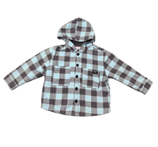 Zara Flannel Hooded Jacket - 2/3T