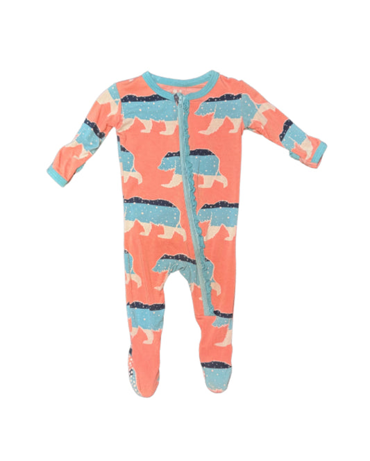 Kickee Pants Bear Sleeper - Size 0/3 Months