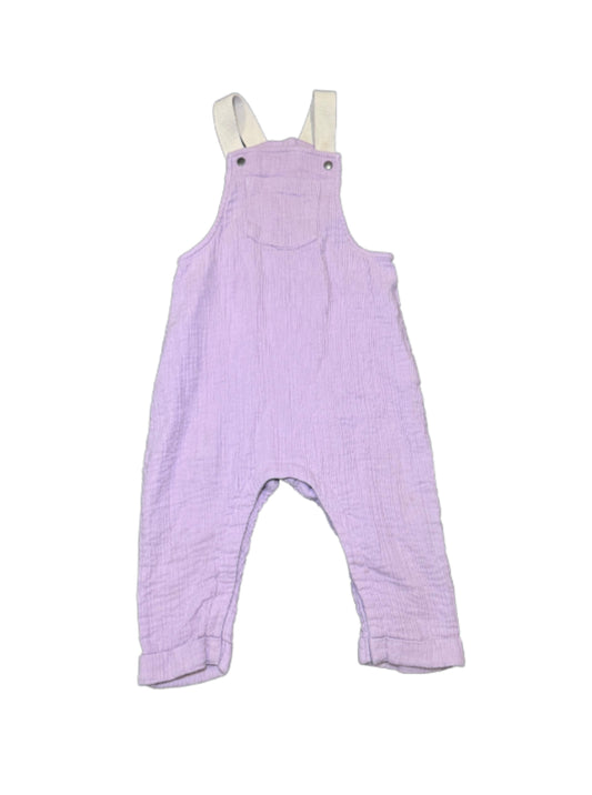 Greige Purple Romper - 18/24 Month