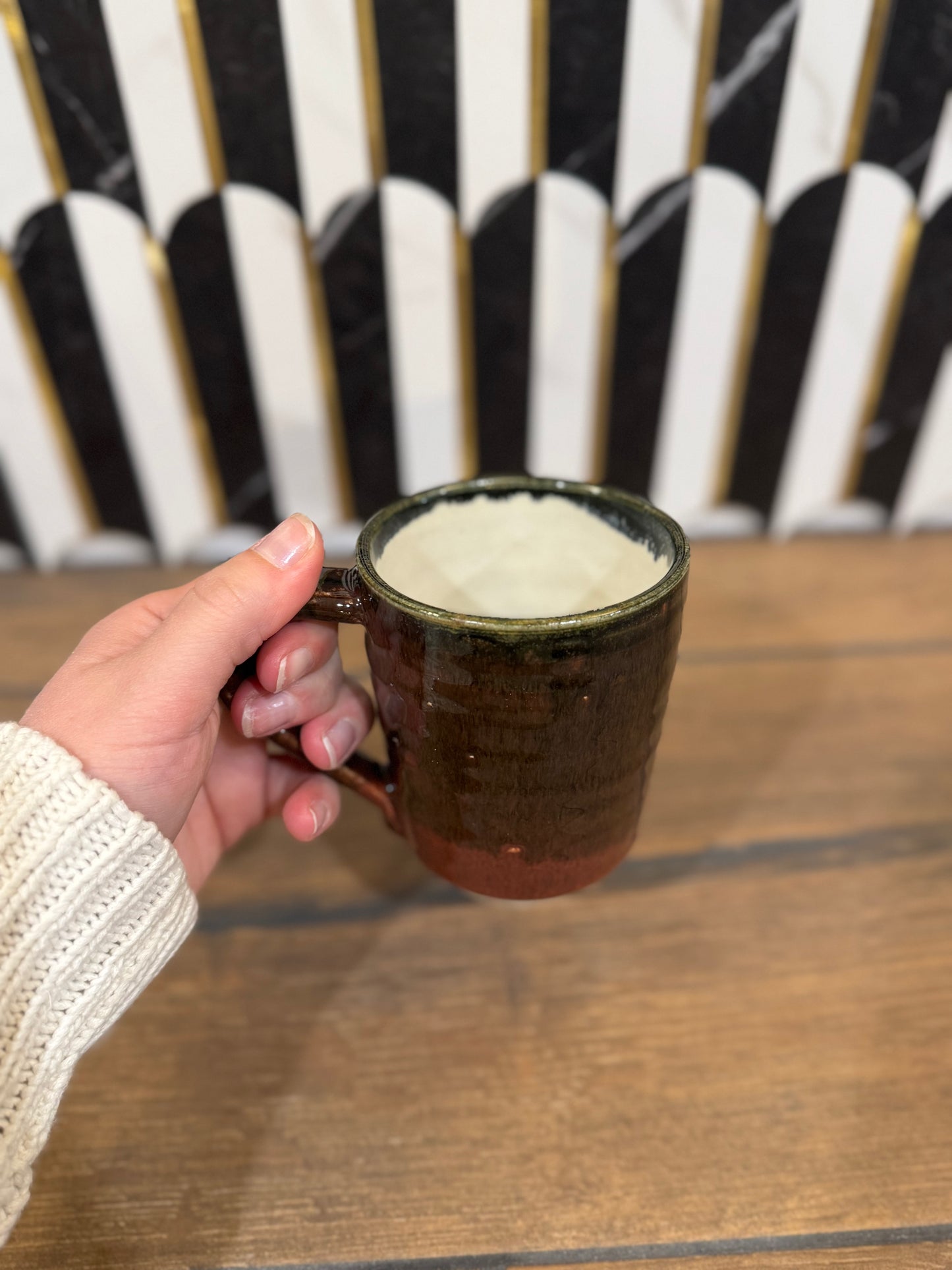 Brown Pottery Mug