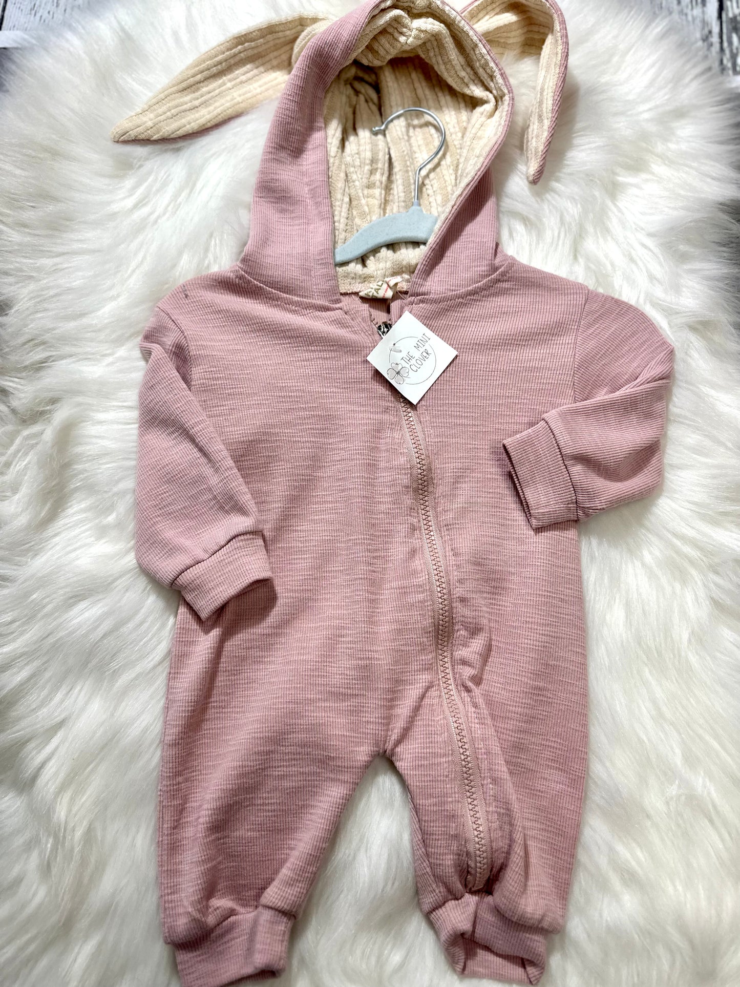 Rabbit Ear Romper 0-3m