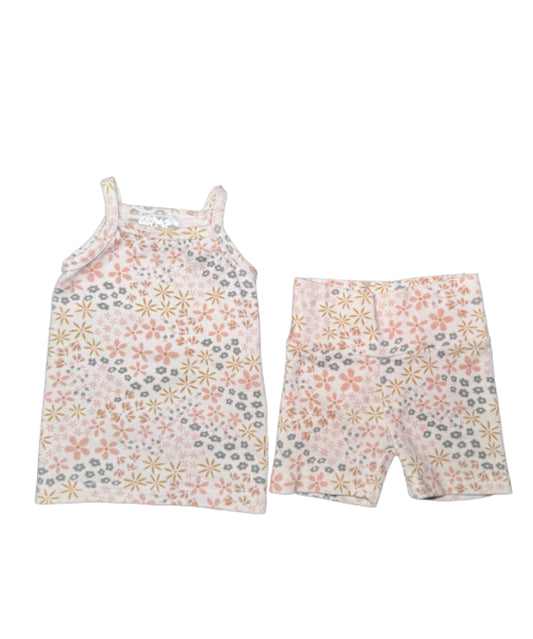 Mebie Baby Floral Two Piece Set - Size 6/12 Month